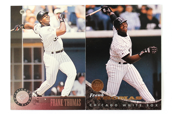 Lot of 3 Baseball Cards Chicago White Sox Frank Thomas DonRuss 1994 & 1996