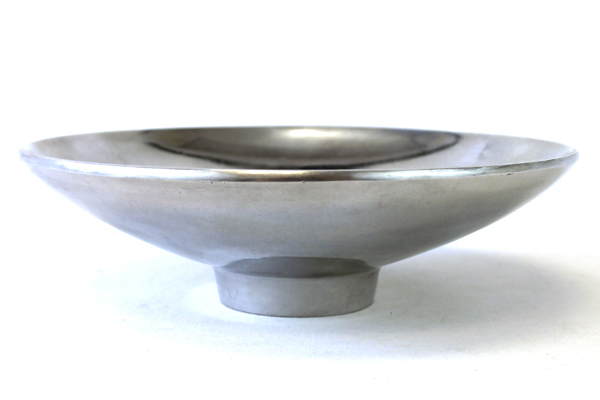 Vintage Silver Tone Metal Tanarpaia Xeipowoinon Dish With Brass Center