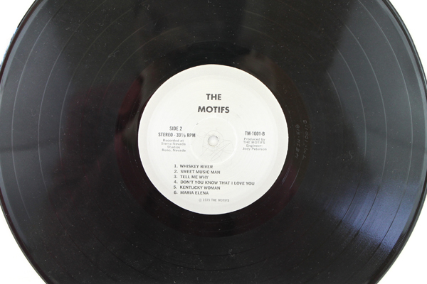 The Motifs LP Private Label Lounge Pop Rock Autographed 1979