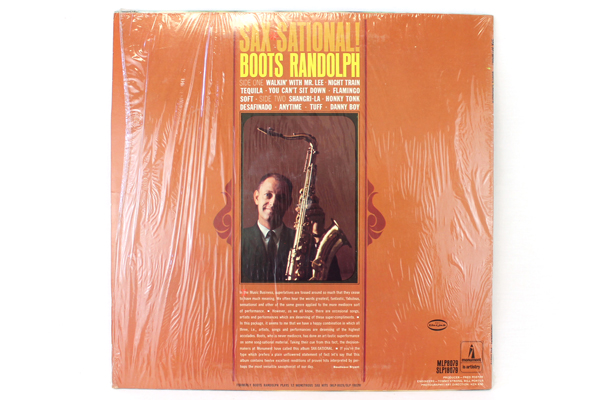 Sax Sational! Boots Randolph LP 1967 Monument Records MLP8079