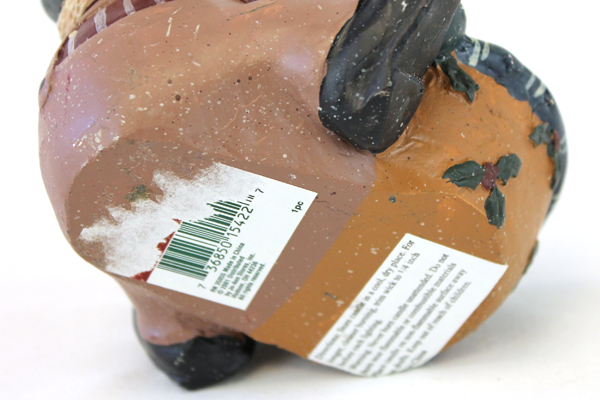 2001 Resin Burgundy Suit Santa Votive Candle Holder From Jo Ann's