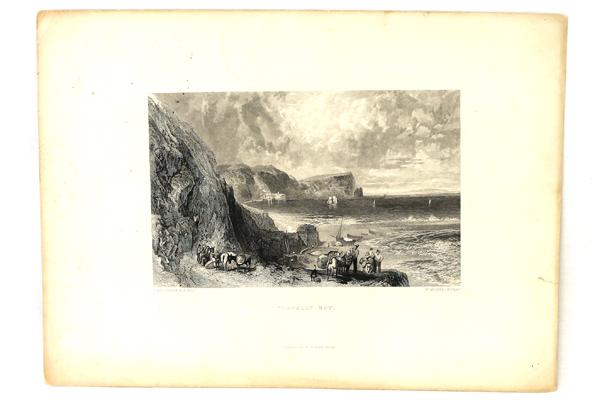 J.W.M. Turner Clovelly Bay Steel Engraving By D. Appleton & Co