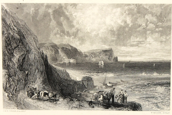 J.W.M. Turner Clovelly Bay Steel Engraving By D. Appleton & Co