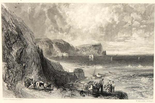 J.W.M. Turner Clovelly Bay Steel Engraving By D. Appleton & Co
