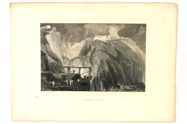 J.W.M. Turner Tintagel Castle Steel Engraving