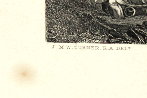 J.W.M. Turner Tintagel Castle Steel Engraving