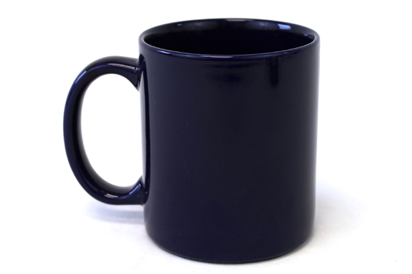 Kentucky USA Horse 1990 Hunter Dark Blue Glazed Ceramic Collectible Cup Mug