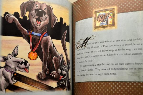 HC Scout: Dog Who Learned Mona Lisas Secret Marilynn Sebesta Tadpole Press 2011