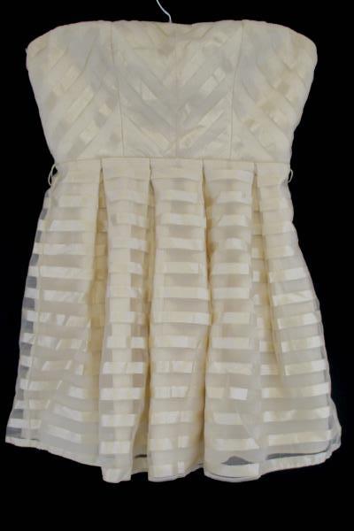 NWT Miss Avenue Strapless Taupe Large Bell Dress Style MA3801