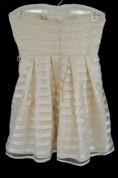 NWT Miss Avenue Strapless Taupe Large Bell Dress Style MA3801