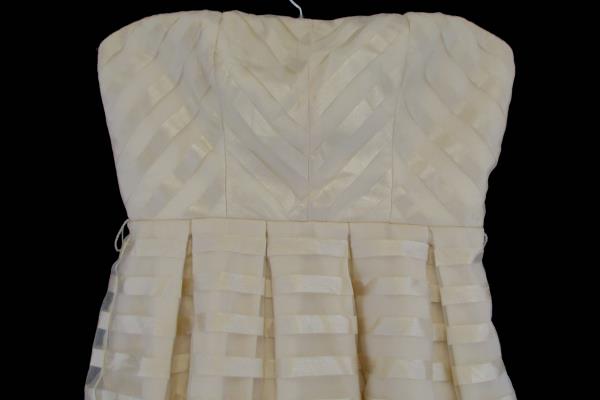 NWT Miss Avenue Strapless Taupe Large Bell Dress Style MA3801