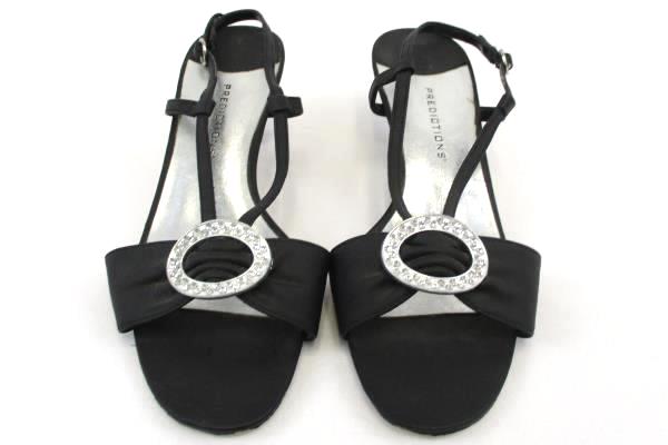 Women's Predictions Slingback Open Toe Clasp Bow Jeweled Embellish Heels 6-1/2W