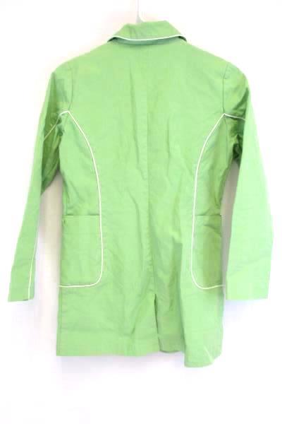 Old Navy Girls Youth XL Light Green Jacket With White Piping Button Up