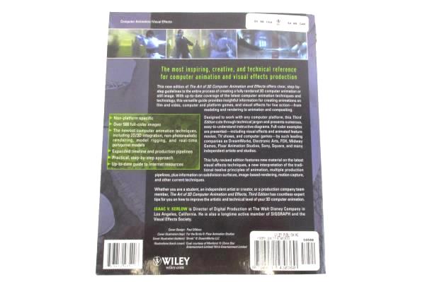 The Art of 3D Computer Animation and Effects by Isaac V Kerlow 3rd Ed Wiley 2004