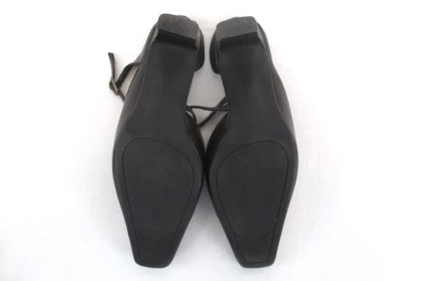 Life Stride Sheila Soft Leather Brown Slip On Square Toe Kitten Heels 7M