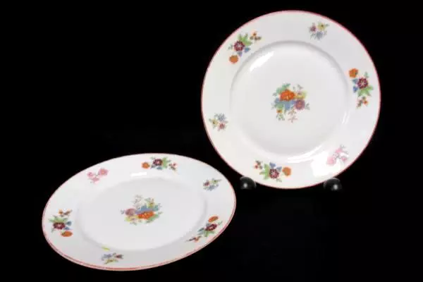 Bohemia Replacement China Soup Bowl 2 Salad Plate Donatello Floral Pattern Czech