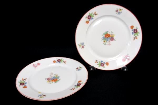 Replacements Bohemia Czechoslovakia Donatello Pattern Floral Bowl 2 Salad Plates