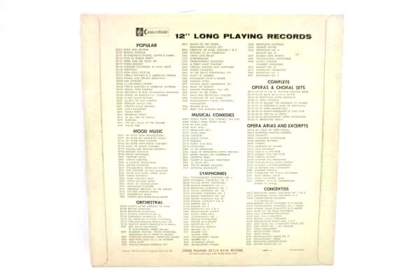 Pop Concert of Old Favorites Concertone LP Record 2051 Varsity Concert Orchestra