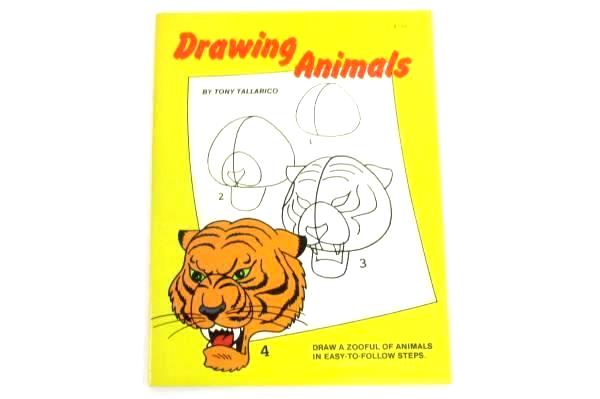 Drawing Animals by Tony Tallarico I Can Draw Zooful Vintage Unused 1980 Simon