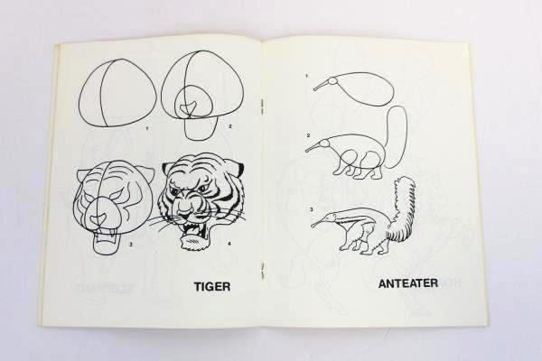 Drawing Animals by Tony Tallarico I Can Draw Zooful Vintage Unused 1980 Simon
