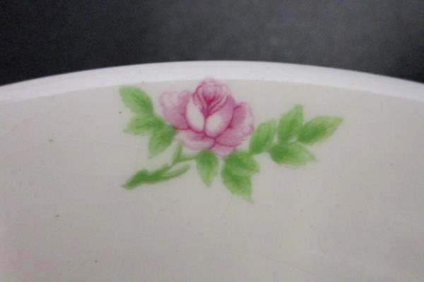 James River Potteries Serving Set For 8 Sauce Bowls Virginia White Pink Rose