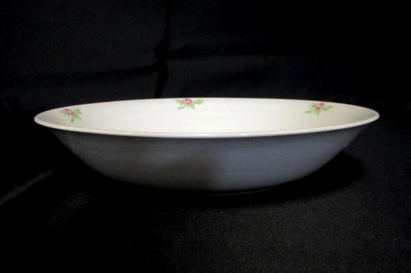 James River Potteries Serving Set For 8 Lg Soup Bowls Virginia White Pink Rose