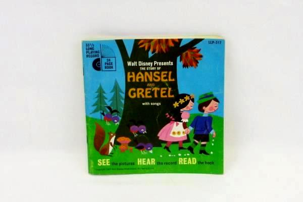 1967 Walt Disney The Story of Hansel and Gretel Record Songs Included LLP-317