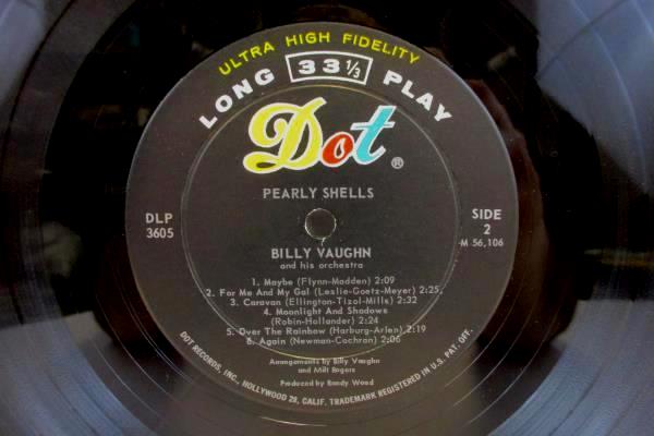 Billy Vaughn Pearly Shells LP Bachelor Pad Lounge Dot Records DLP 3605 In Shrink