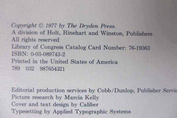 Signed Vintage Textbook Edwin G. Dolan Basic Economics Hardcover 1977 Dryden