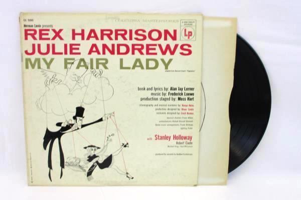 Lot 2 My Fair Lady LP Records Rex Harrison Julie Andrews OL5090 10th Ann L1537