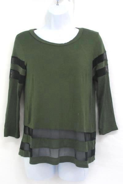 Lot of 2 Women's Tops Sweater L/S Shirt Black Greet Delirious Occasion Small