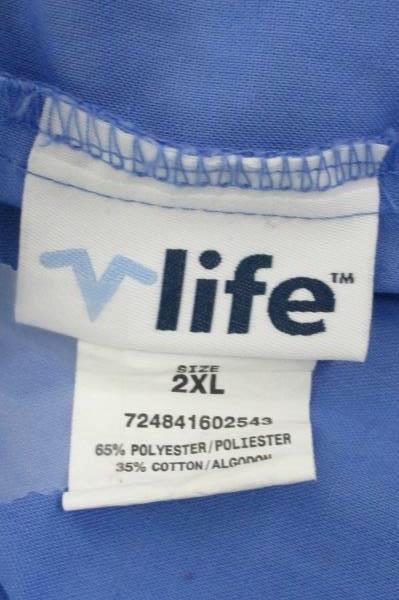 V LIFE Blue Cebl Medical Career Scrub Pants Elastic Size 2XL # Style 9112P