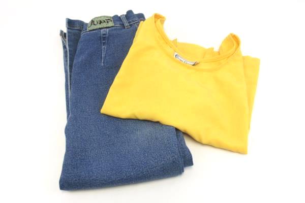 Lot of 2 Women's Casual Dress Saint Germain Top Size S W/ Denim Skirt Size S
