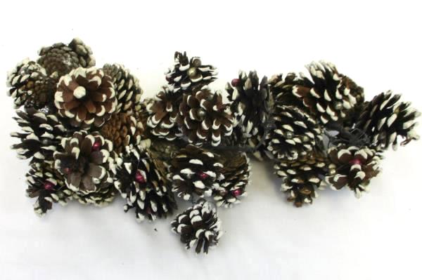 Artificial Lot Christmas Holiday Decor Star Ornament Pine Cone Berries Craft DIY
