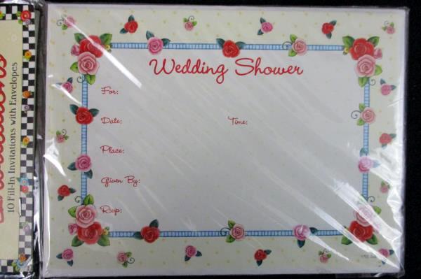 Lot of 2 Mary Engelbreit 10 Fill In Wedding Shower Invites Thank You Book