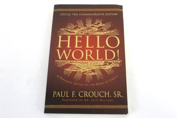 Lot of 2 Paul Crouch Paperback Books: Megiddo Omega Code 2 and Hello World!