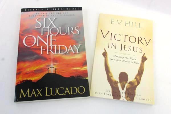 Inspirational Spiritual Book Lot: Victory in Jesus and Six Hours One Friday