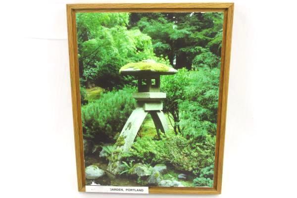 Set of 4 Wood Photograph Wine Country McMinnville Oregon Water Landscape Garden