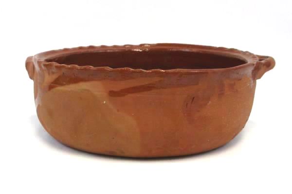 Handmade Stoneware Pottery Handled Bowl Serving Southwest Style Rustic Country