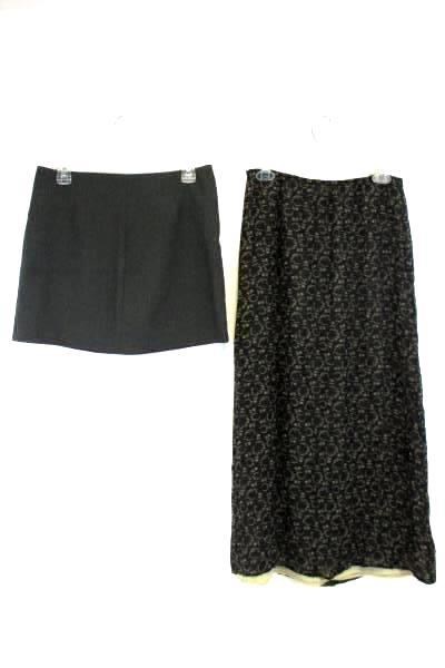 Lot of 2 Women's Juniors Skirts A. Byer Max Studio Mini Long Maxi Sz 9 Medium