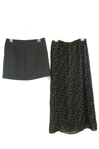 Lot of 2 Women's Juniors Skirts A. Byer Max Studio Mini Long Maxi Sz 9 Medium