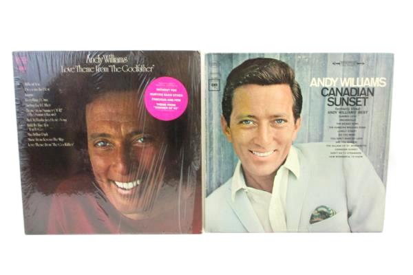 Lot of 6 LP Records Andy Williams Moon River Godfather Million Seller
