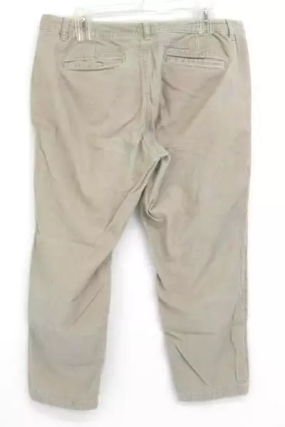 Dockers Beige Corduroy Straight Leg Pants Women's Size 12M 100 Percent Cotton