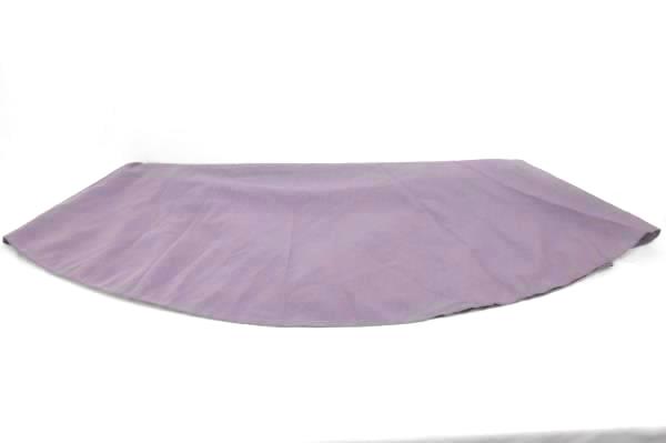 Frosted Lilac Purple Glass Vase and Round Tablecloth Set Home Table Decor