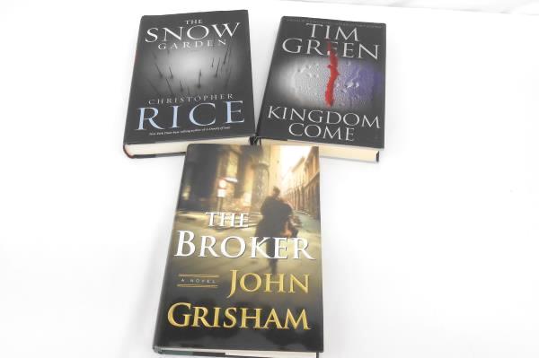 Lot of 3 Hardcover Suspense Thriller John Grisham Tim Green Christopher Rice