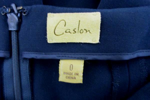 CASLON Women's Navy Blue High Waist Trouser Slack Pants Size 0