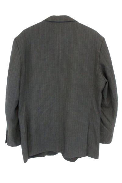 Men's George Black Pinstripe Blazer Jacket Sport Coat 3 Button Size 44 R