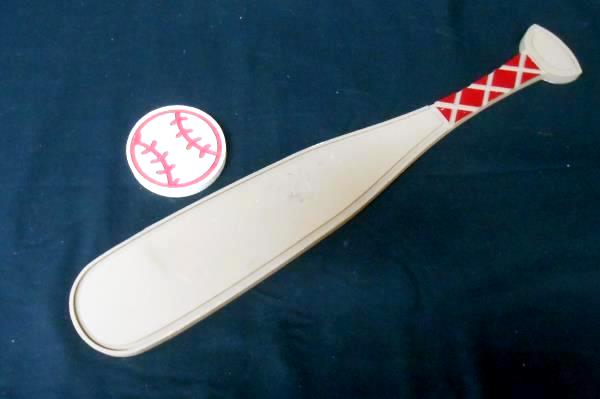 Set of 3 Kids Baseball Wall Hanging Wooden Plaque Bed Room Decor Bat Mitt Ball