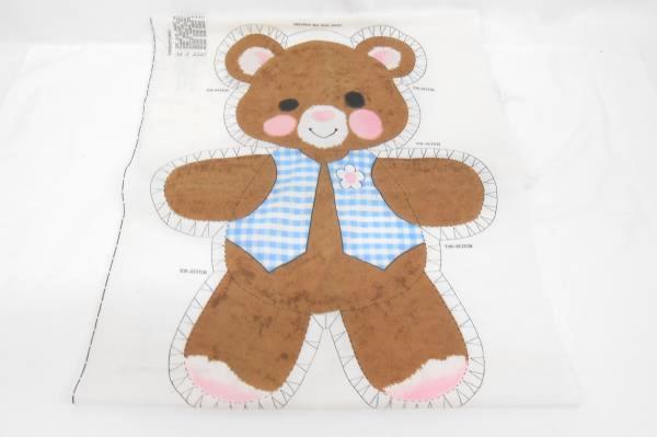 Lot Craft Fabric Sewing Pattern Spring Mills Teddy Bear Embroidered Print Angels