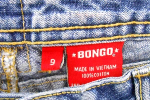 Bongo Jeans Medium Wash Low Rise Denim Capri Calf Slit Detail Womens Juniors 9
